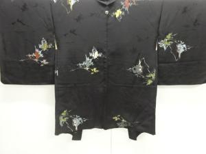 抽象模様織り出し一つ紋羽織